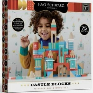 FAO Schwarz Colorful Castle Blocks Set